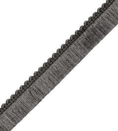 Saisons Brush Fringe Trimming by Samuel & Sons Charcoal Saisons Brush Fringe Trimming by Samuel & Sons Charcoal