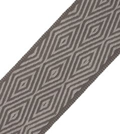 Saisons Diamond Border Trimming by Samuel & Sons Slate Saisons Diamond Border Trimming by Samuel & Sons Slate
