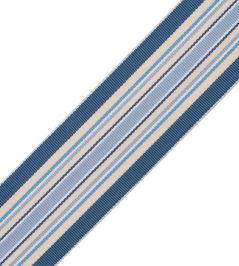 Saisons Stripe Border Trimming by Samuel & Sons Marine Saisons Stripe Border Trimming by Samuel & Sons Marine