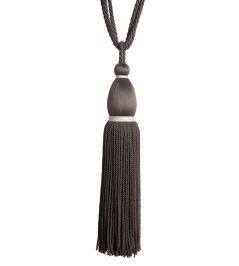 Saisons Tassel Tieback Trimming by Samuel & Sons Charcoal Saisons Tassel Tieback Trimming by Samuel & Sons Charcoal