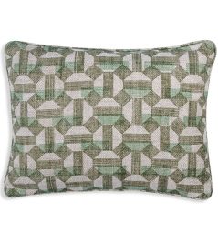 Salina Cushion by Fermoie Green Salina Cushion by Fermoie Green
