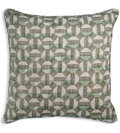 Salina Cushion by Fermoie Green Salina Cushion by Fermoie Green