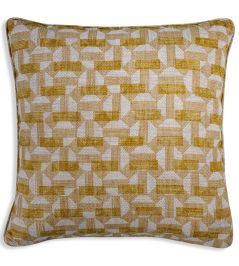 Salina Cushion by Fermoie Yellow Salina Cushion by Fermoie Yellow
