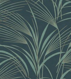 Samarra Wallpaper by Casadeco Bleu Paon Samarra Wallpaper by Casadeco Bleu Paon