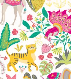 Samba Safari Wallpaper by Ohpopsi Fruit Salad Samba Safari Wallpaper by Ohpopsi Fruit Salad