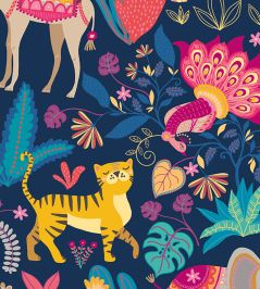 Samba Safari Wallpaper by Ohpopsi Ink & Cerise Samba Safari Wallpaper by Ohpopsi Ink & Cerise
