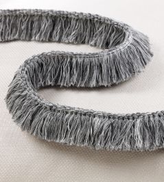 Sambu Fringe Trimming by Romo Gunmetal Sambu Fringe Trimming by Romo Gunmetal