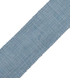 Positano Linen Border 50MM Trimming by Samuel & Sons Cornflower Positano Linen Border 50MM Trimming by Samuel & Sons Cornflower