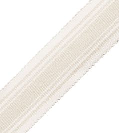 Sorrento Striped Border Trimming by Samuel & Sons Oyster Sorrento Striped Border Trimming by Samuel & Sons Oyster