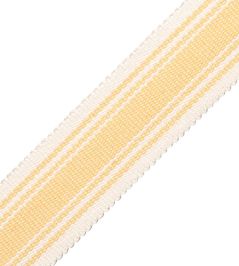 Sorrento Striped Border Trimming by Samuel & Sons Lemon Sorrento Striped Border Trimming by Samuel & Sons Lemon