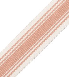 Sorrento Striped Border Trimming by Samuel & Sons Blush Sorrento Striped Border Trimming by Samuel & Sons Blush