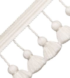 Sorrento Tassel Fringe Trimming by Samuel & Sons Oyster Sorrento Tassel Fringe Trimming by Samuel & Sons Oyster