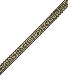 Aristotle Greek Key 16MM Trimming by Samuel & Sons Olive Aristotle Greek Key 16MM Trimming by Samuel & Sons Olive