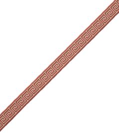 Aristotle Greek Key 16MM Trimming by Samuel & Sons Coral Aristotle Greek Key 16MM Trimming by Samuel & Sons Coral