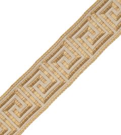 Aristotle Greek Key 35MM Trimming by Samuel & Sons Golden Strie Aristotle Greek Key 35MM Trimming by Samuel & Sons Golden Strie