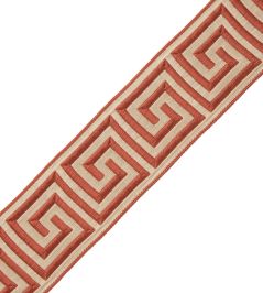 Aristotle Greek Key 35MM Trimming by Samuel & Sons Coral Aristotle Greek Key 35MM Trimming by Samuel & Sons Coral