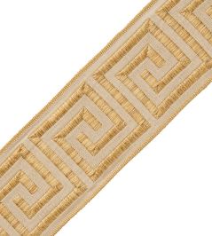 Aristotle Greek Key 70MM Trimming by Samuel & Sons Golden Strie Aristotle Greek Key 70MM Trimming by Samuel & Sons Golden Strie