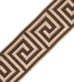 Aristotle Greek Key 70MM Trimming by Samuel & Sons Chocolate Aristotle Greek Key 70MM Trimming by Samuel & Sons Chocolate
