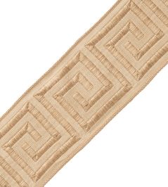 Aristotle Greek Key 70MM Trimming by Samuel & Sons Natural Aristotle Greek Key 70MM Trimming by Samuel & Sons Natural