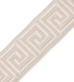 Aristotle Greek Key 70MM Trimming by Samuel & Sons Oyster Aristotle Greek Key 70MM Trimming by Samuel & Sons Oyster