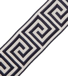 Aristotle Greek Key 70MM Trimming by Samuel & Sons Midnight Blue Aristotle Greek Key 70MM Trimming by Samuel & Sons Midnight Blue