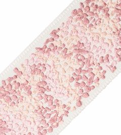 Brielle Embroidered Border Trimming by Samuel & Sons Peony Brielle Embroidered Border Trimming by Samuel & Sons Peony