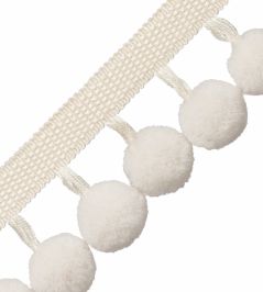 Dolce Pom Pom Fringe Trimming by Samuel & Sons Pincolada Dolce Pom Pom Fringe Trimming by Samuel & Sons Pincolada