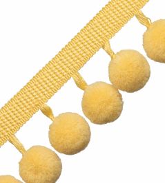 Dolce Pom Pom Fringe Trimming by Samuel & Sons Banana Split Dolce Pom Pom Fringe Trimming by Samuel & Sons Banana Split