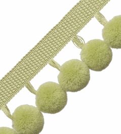 Dolce Pom Pom Fringe Trimming by Samuel & Sons Key Lime Pie Dolce Pom Pom Fringe Trimming by Samuel & Sons Key Lime Pie