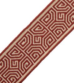 Aztec Border Trimming by Samuel & Sons Vermillion Aztec Border Trimming by Samuel & Sons Vermillion