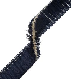 Inca Brush Fringe Trimming by Samuel & Sons Midnight Inca Brush Fringe Trimming by Samuel & Sons Midnight