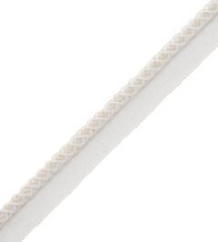 Inca Cord With Tape Trimming by Samuel & Sons Creme Inca Cord With Tape Trimming by Samuel & Sons Creme