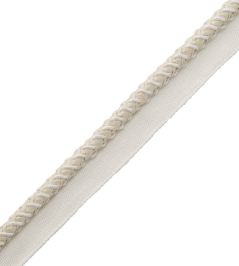 Inca Cord With Tape Trimming by Samuel & Sons Limestone Inca Cord With Tape Trimming by Samuel & Sons Limestone