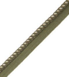 Inca Cord With Tape Trimming by Samuel & Sons Verde Inca Cord With Tape Trimming by Samuel & Sons Verde