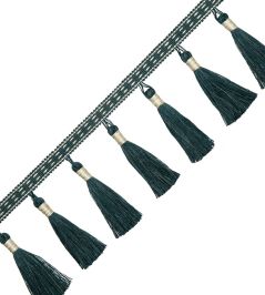 Inca Tassel Fringe Trimming by Samuel & Sons Rainforest Inca Tassel Fringe Trimming by Samuel & Sons Rainforest
