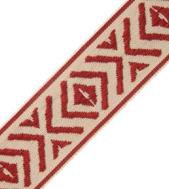 Mayan Border Trimming by Samuel & Sons Vermillion Mayan Border Trimming by Samuel & Sons Vermillion
