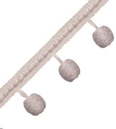 Somerset Bead Fringe Trimming by Samuel & Sons Heather Grey Somerset Bead Fringe Trimming by Samuel & Sons Heather Grey