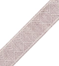 Somerset Geometric Border Trimming by Samuel & Sons Heather Grey Somerset Geometric Border Trimming by Samuel & Sons Heather Grey