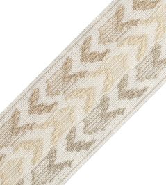 Somerset Ikat Border Trimming by Samuel & Sons Flax Somerset Ikat Border Trimming by Samuel & Sons Flax