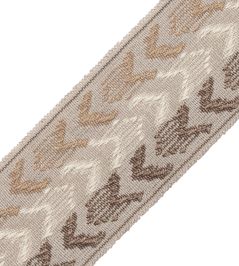 Somerset Ikat Border Trimming by Samuel & Sons Driftwood Somerset Ikat Border Trimming by Samuel & Sons Driftwood