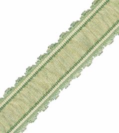Tiverton Pleated Border Trimming by Samuel & Sons Fern Tiverton Pleated Border Trimming by Samuel & Sons Fern