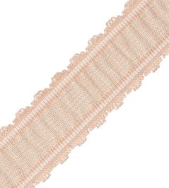 Tiverton Pleated Border Trimming by Samuel & Sons Shell Tiverton Pleated Border Trimming by Samuel & Sons Shell