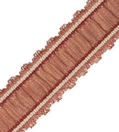 Tiverton Pleated Border Trimming by Samuel & Sons Vermillion Tiverton Pleated Border Trimming by Samuel & Sons Vermillion