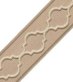Corinne Embroidered Border Trimming by Samuel & Sons Linen Corinne Embroidered Border Trimming by Samuel & Sons Linen