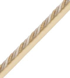 Veronique Cord With Tape 8MM Trimming by Samuel & Sons Cornsilk Veronique Cord With Tape 8MM Trimming by Samuel & Sons Cornsilk