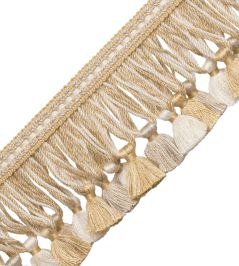 Veronique Tassel Fringe Trimming by Samuel & Sons Cornsilk Veronique Tassel Fringe Trimming by Samuel & Sons Cornsilk