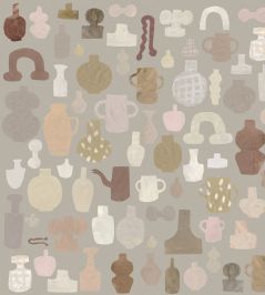 Emillia Wallpaper by Sandberg Clay Emillia Wallpaper by Sandberg Clay