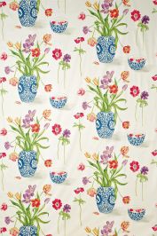 Painters Garden Fabric by Sanderson Violet/Crimson Painters Garden Fabric by Sanderson Violet/Crimson