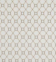 Baroque Trellis Fabric by Sanderson Charcoal / Gold Baroque Trellis Fabric by Sanderson Charcoal / Gold
