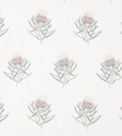 Protea Flower Fabric by Sanderson Porcelain / Orchid Protea Flower Fabric by Sanderson Porcelain / Orchid